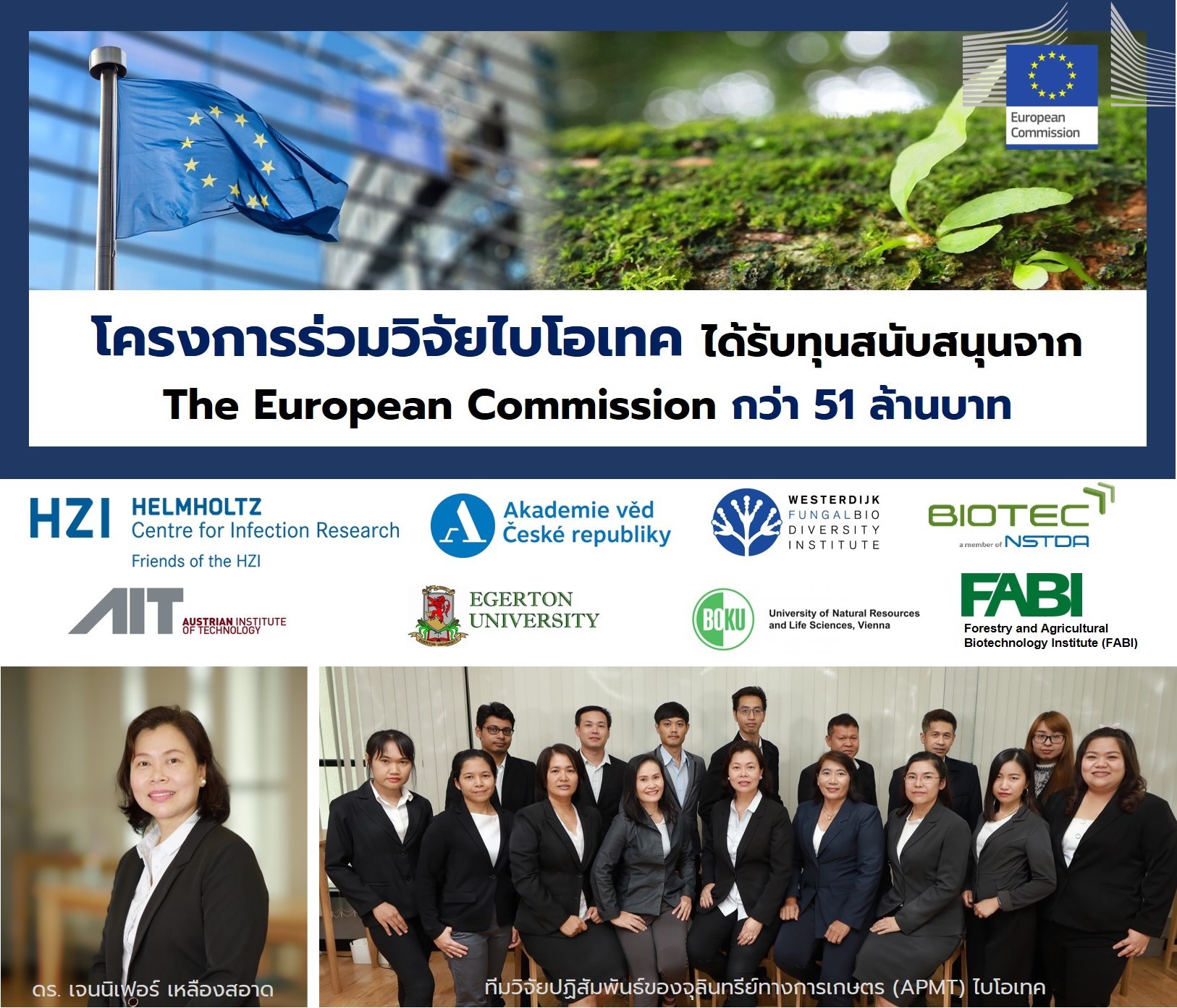 BIOTEC’s Joint Research Project is funded by the European Commission ...